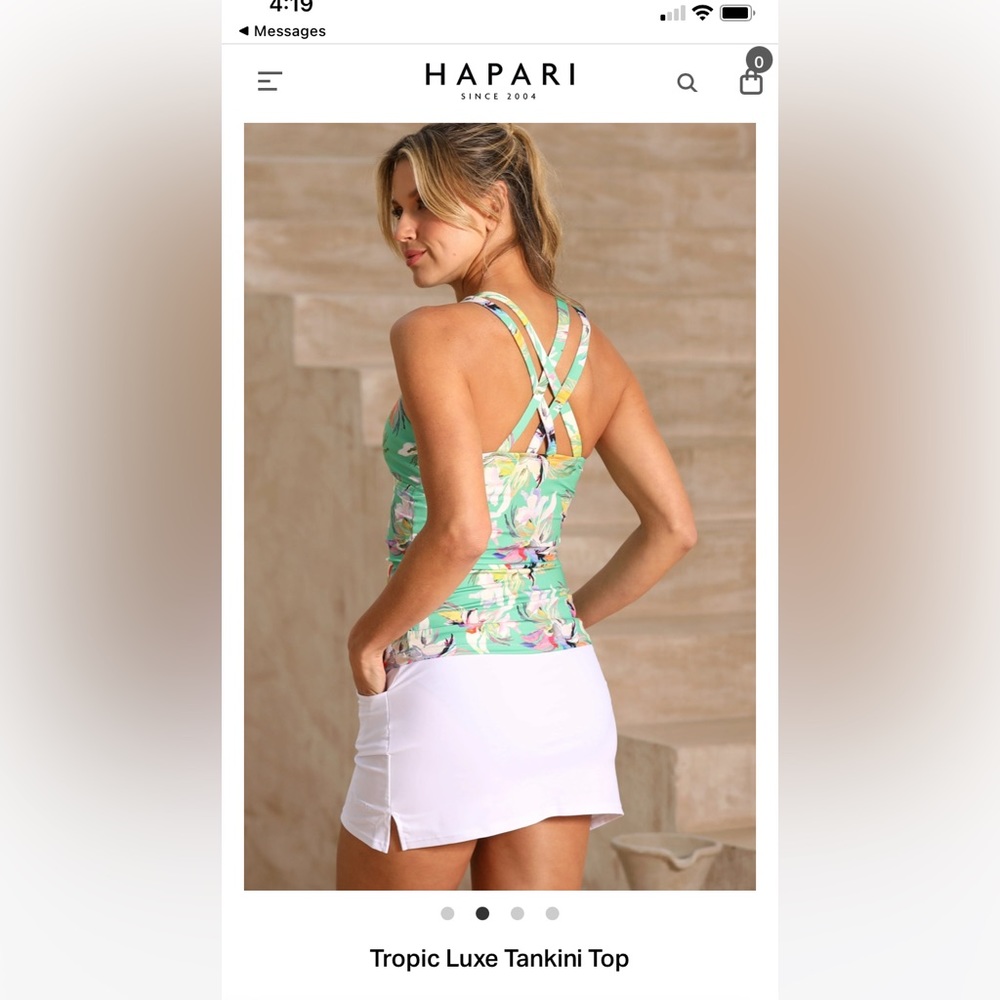 Hapari  Luxe Tankini Top - Black S